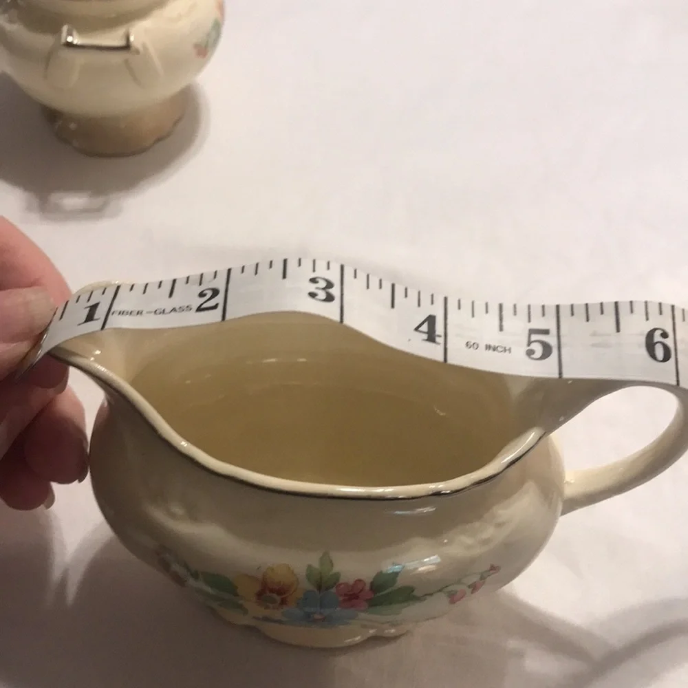 Homer Laughlin Virginia Rose Sugar and Creamer